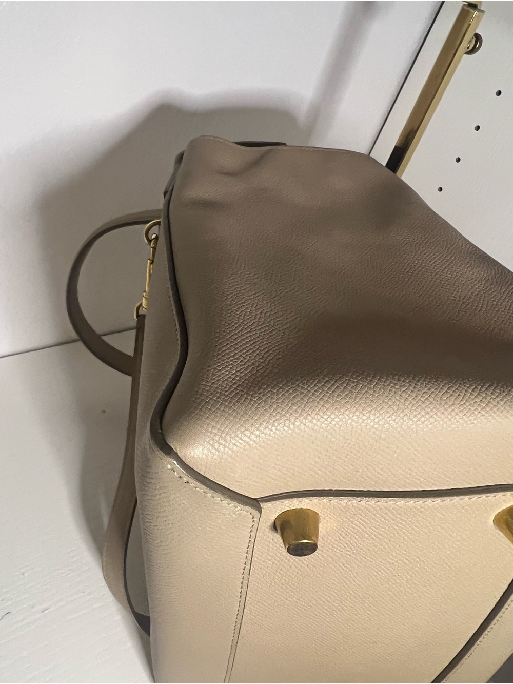 Celine Belt Bag Mini Beige Leather Handbag - Picture 11 of 16